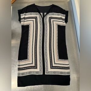 Cynthia Rowley - Silk Cuffed Cap Sleeves mini Dress tunic